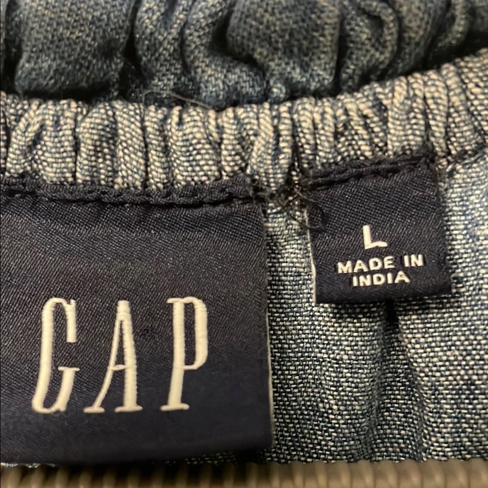 GAP Blue Long Sleeve Bishop Sundress - Picture 5 of 6